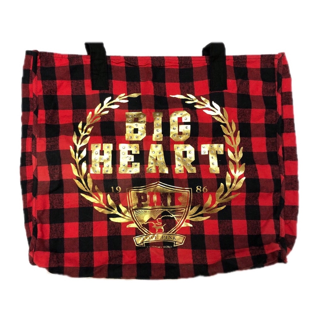Victoria’s Secret PINK Red Plaid Tote
